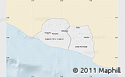 Classic Style Map of Kru Coast Terr., single color outside
