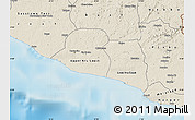 Shaded Relief Map of Kru Coast Terr.