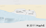 Classic Style Panoramic Map of Kru Coast Terr., single color outside