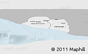 Gray Panoramic Map of Kru Coast Terr., single color outside