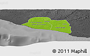 Physical Panoramic Map of Kru Coast Terr., darken, desaturated