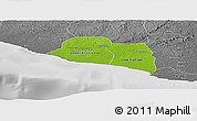 Physical Panoramic Map of Kru Coast Terr., desaturated