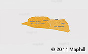 Political Shades Panoramic Map of Kru Coast Terr., cropped outside