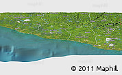 Satellite Panoramic Map of Kru Coast Terr.