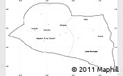 Blank Simple Map of Kru Coast Terr., cropped outside