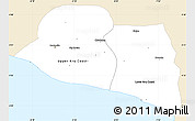 Classic Style Simple Map of Kru Coast Terr., single color outside