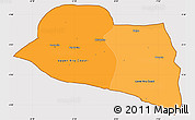 Political Shades Simple Map of Kru Coast Terr., cropped outside