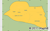 Savanna Style Simple Map of Kru Coast Terr., cropped outside