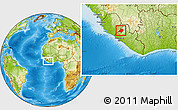 Physical Location Map of Gbarma, within the entire country
