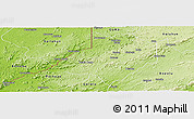 Physical Panoramic Map of Gbarma