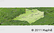 Physical Panoramic Map of Gbarma, satellite outside