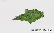 Satellite Panoramic Map of Gbarma, cropped outside