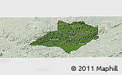 Satellite Panoramic Map of Gbarma, lighten