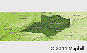 Satellite Panoramic Map of Gbarma, physical outside