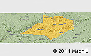 Savanna Style Panoramic Map of Gbarma