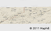 Shaded Relief Panoramic Map of Gbarma