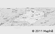 Silver Style Panoramic Map of Gbarma