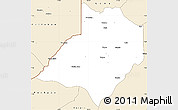 Classic Style Simple Map of Gbarma