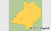 Savanna Style Simple Map of Gbarma