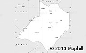 Silver Style Simple Map of Gbarma