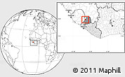 Blank Location Map of Guma, highlighted country, highlighted parent region, within the entire country
