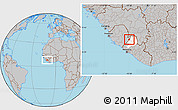 Gray Location Map of Guma, highlighted parent region