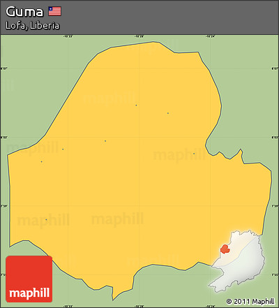 Savanna Style Simple Map of Guma, cropped outside
