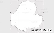 Silver Style Simple Map of Guma, cropped outside
