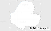 Silver Style Simple Map of Guma, single color outside