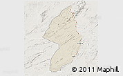Shaded Relief 3D Map of Zorzor, lighten