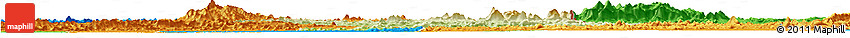 Physical Horizon Map of Zorzor, political outside
