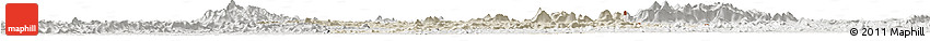 Shaded Relief Horizon Map of Zorzor, lighten, semi-desaturated Shaded Relief Horizon Map of Zorzor, lighten, semi-desaturated
