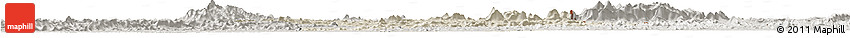 Shaded Relief Horizon Map of Zorzor, semi-desaturated Shaded Relief Horizon Map of Zorzor, semi-desaturated