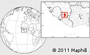 Blank Location Map of Zorzor, highlighted parent region, within the entire country