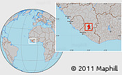 Gray Location Map of Zorzor