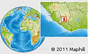 Physical Location Map of Zorzor, highlighted parent region