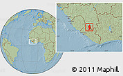 Savanna Style Location Map of Zorzor, hill shading