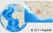 Shaded Relief Location Map of Zorzor