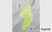 Physical Map of Zorzor, desaturated