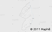 Silver Style Map of Zorzor, single color outside