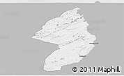 Gray Panoramic Map of Zorzor, single color outside