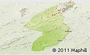 Physical Panoramic Map of Zorzor, lighten