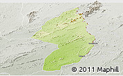 Physical Panoramic Map of Zorzor, lighten, semi-desaturated