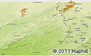 Physical Panoramic Map of Zorzor