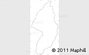 Blank Simple Map of Zorzor, cropped outside, no labels