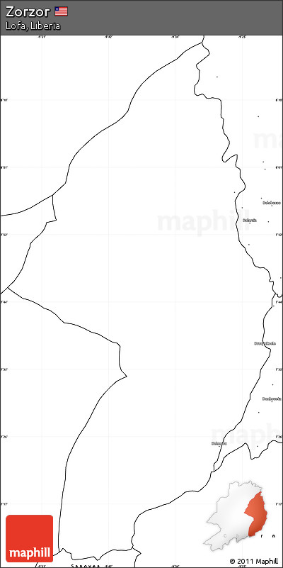 Blank Simple Map of Zorzor