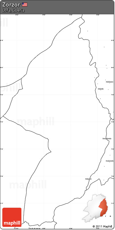 Blank Simple Map of Zorzor