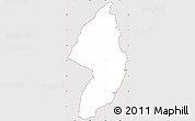 Classic Style Simple Map of Zorzor, cropped outside