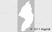 Gray Simple Map of Zorzor, cropped outside