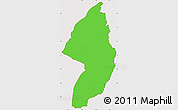 Political Simple Map of Zorzor, cropped outside